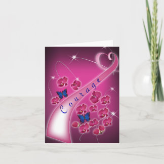 Carte de courtoisie don de cancer du sein