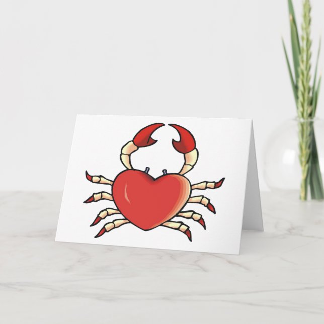 Carte de crabe de coeur (Devant)