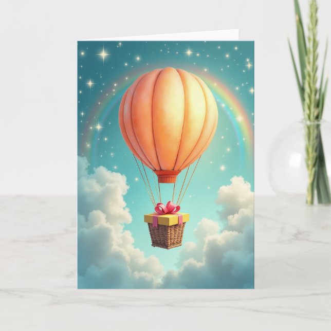 Carte de Craft de Ballon pour un Joyeux Anniversai (Devant)