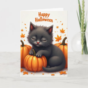 Carte de créature confortable pour Halloween