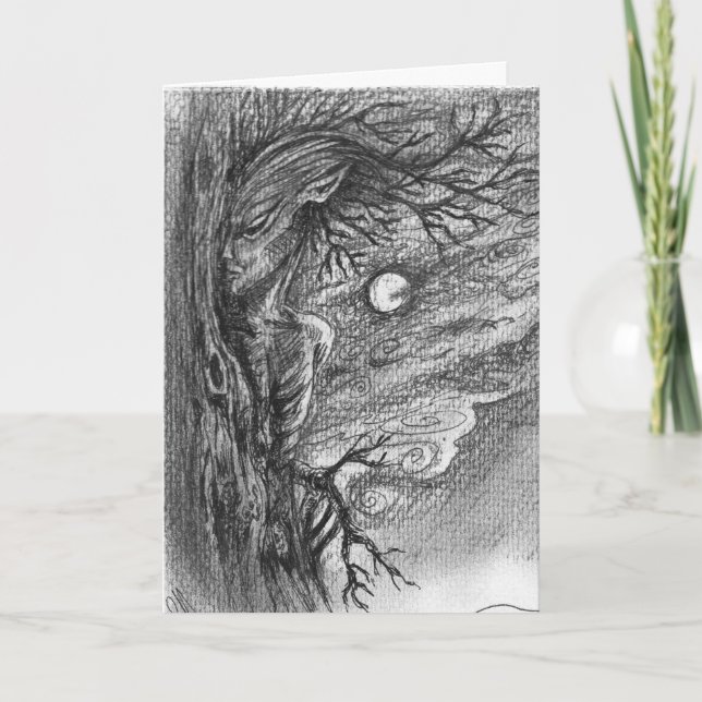 Carte de créature de l'arbre surnaturel (Devant)