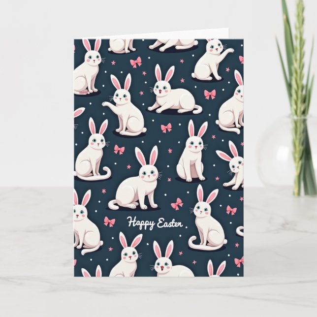 Carte de créature joyeuse de printemps (Devant)