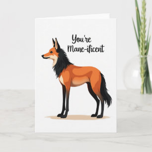 Carte de Créature Ressemblant à un Renard Joyeux