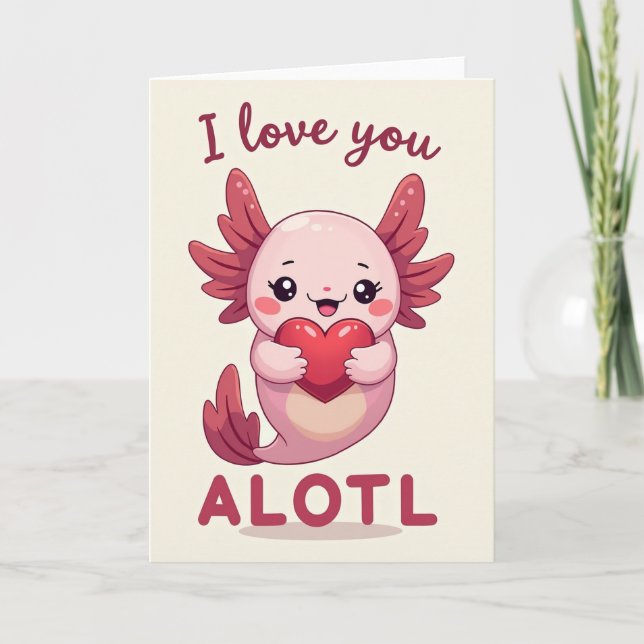 Carte de créature rose pour anniversaire doux (Devant)
