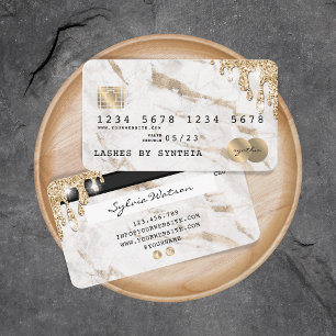 Carte de crédit à séchage stylisé Marbre d'or