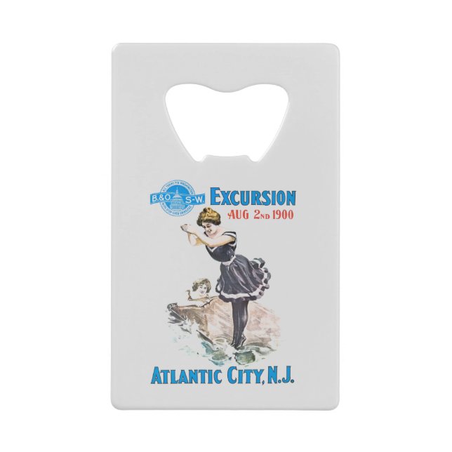 Carte de crédit B+O Railroad Excursion 1900 (Devant)