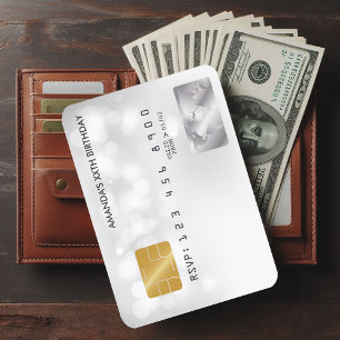 Carte de crédit cool fête d'anniversaire