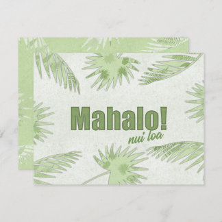 Carte de crédit Mahalo Nui Tropical (Effet Coupe P