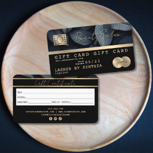 Carte de crédit moderne Black Gold certificat cade
