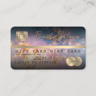 Carte de crédit moderne certificat cadeau