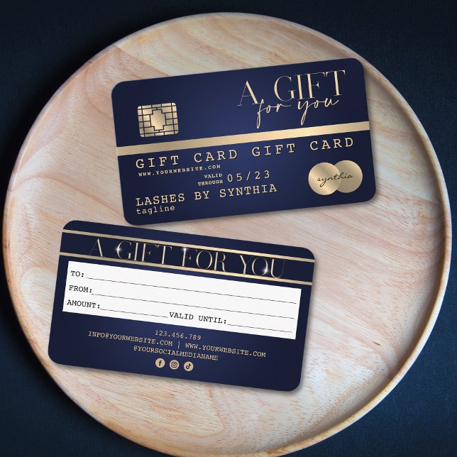 Carte de crédit moderne chic certificat cadeau car (Créateur téléchargé)