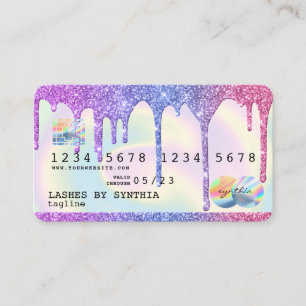 Carte de crédit moderne Holograph Drives