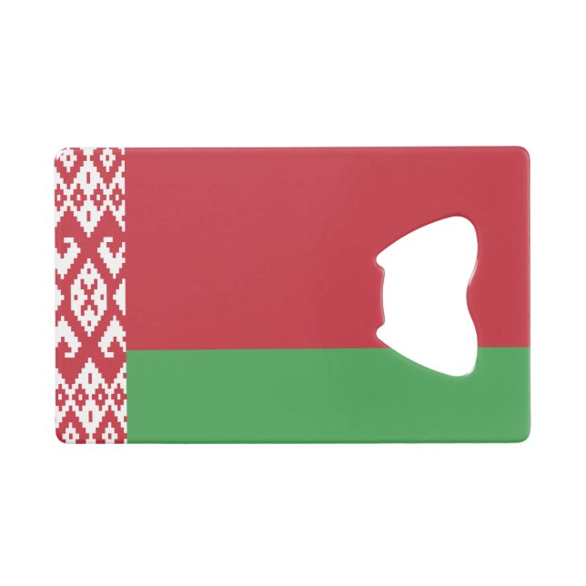 Carte de crédit ouvreuse de bouteille Drapeau béla (Devant (Horizontal))