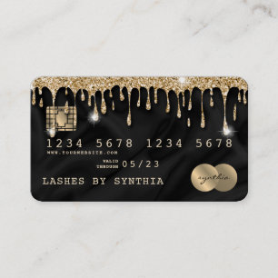 Carte de crédit Soie dorée à séchage à froid