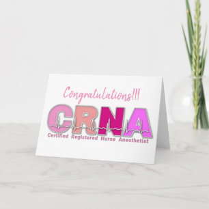 Carte de CRNA Infirmière Anesthésiste