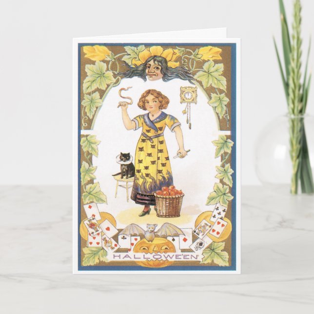 Carte de cru d'amusement de Halloween (Devant)