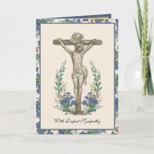 Carte de Crucifix traditionnelle catholique Sympat