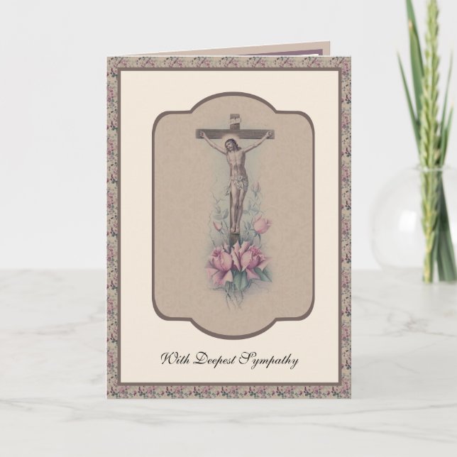 Carte de Crucifix traditionnelle catholique Sympat (Devant)