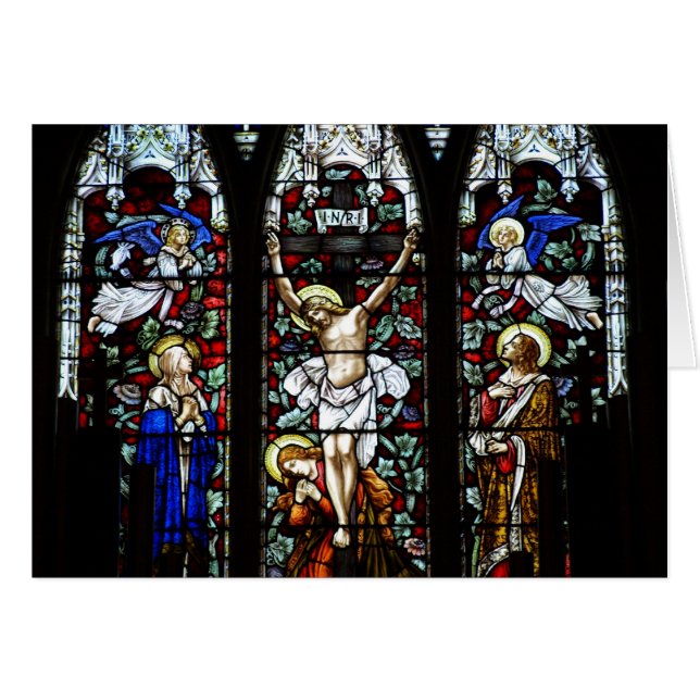 Carte de crucifixion (verre souillé) (Devant horizontal)