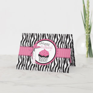 Carte de cupcakes chic de la boutique
