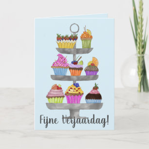Carte de cupcakes Watercolor