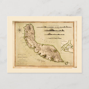 Carte de Curaçao, Petites Antilles (1794)