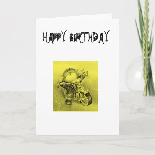 Carte De Cycliste De Joyeux Anniversaire Zazzle Fr