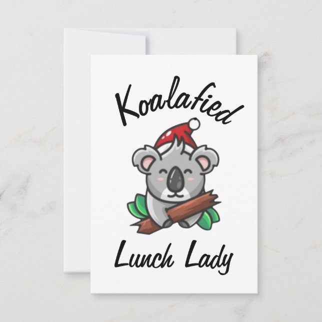 Carte de Dame de Cantine Koalafied (Devant)