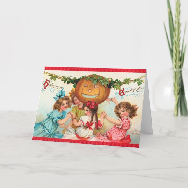 Carte de danse vintage Halloween (Devant)