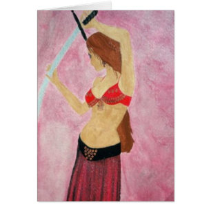 Carte de danseuse du ventre