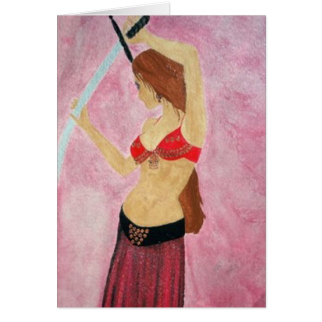 Carte de danseuse du ventre (Devant)