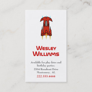 Carte de date de jeu de l'Expédition spatiale roug