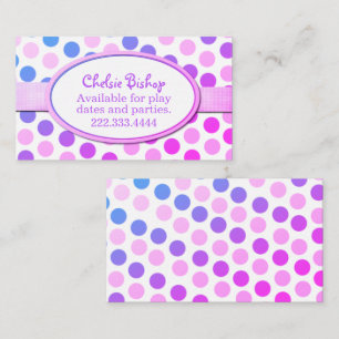 Carte de date Polka Dot couleur Play