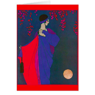 Carte de ~ de plat de mode de lune