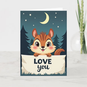 Carte de déclaration d'amour au Tamia Mignon