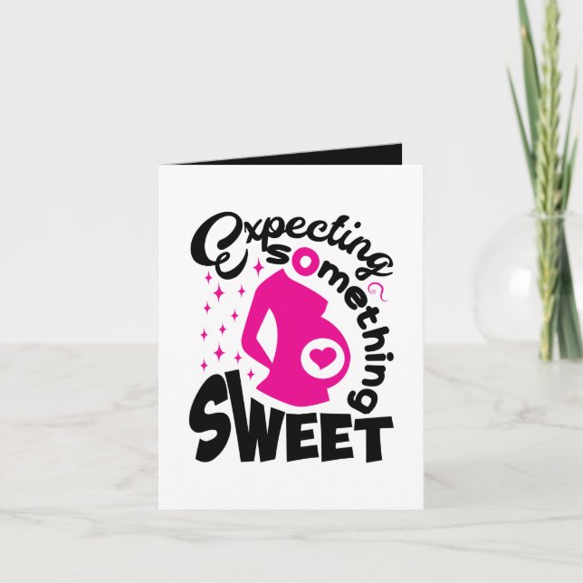 Carte de déclaration de bébé mignon avec message (Devant)