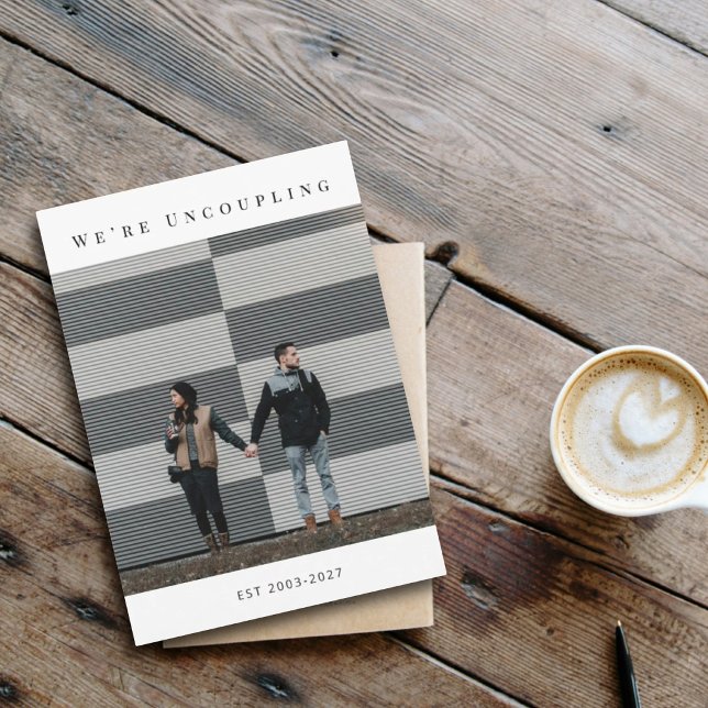 Carte de déclaration de divorce moderne officielle (Créateur téléchargé)