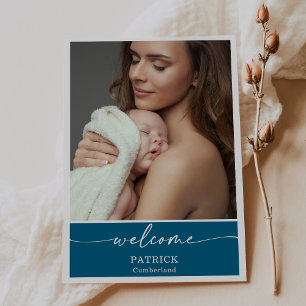 Carte de déclaration de naissance photo de bébé de