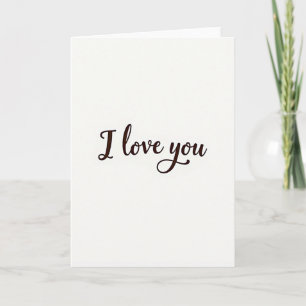 Carte de déclaration Je t'aime Sepia