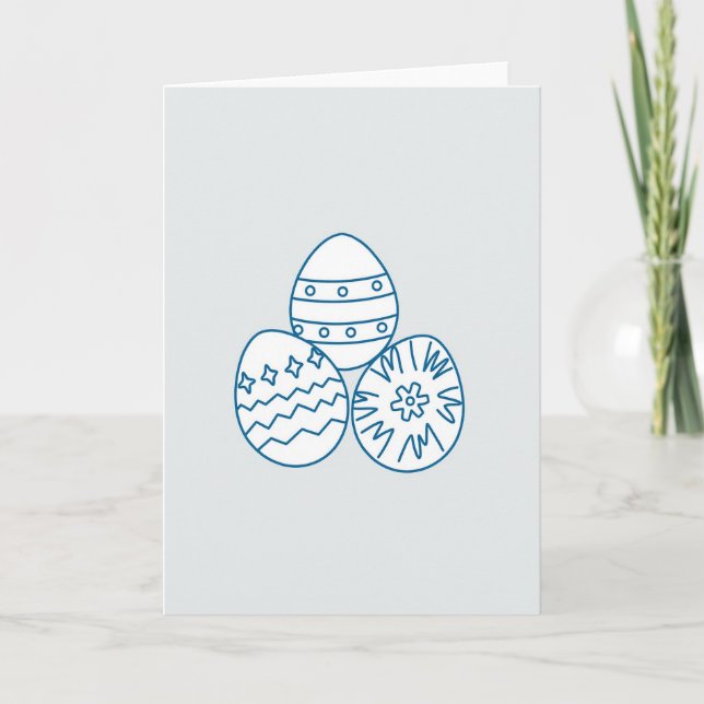 Carte de décoration d'art de forme ovale (Devant)