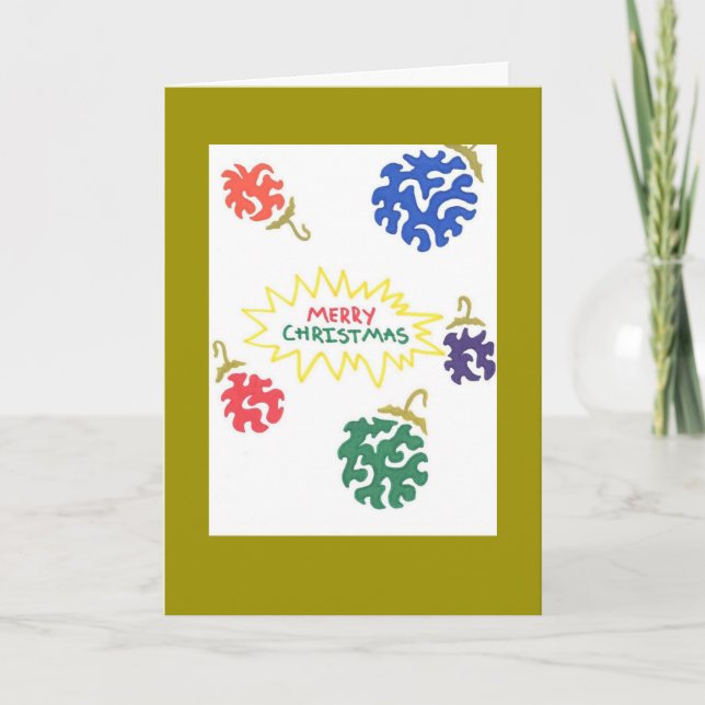 carte de décoration de noël (Devant)
