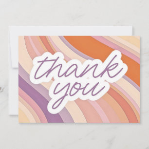 Carte de dégradé Pastel Merci