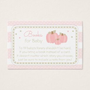 Carte de demande de Baby shower Citrouille rose