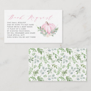 Carte de demande de Baby shower d'automne Citrouil