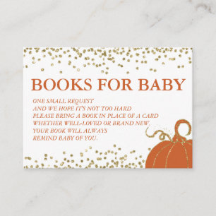Carte de demande de Baby shower d'automne Gold Cit