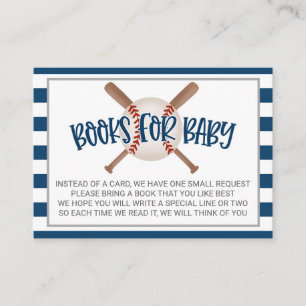 Carte de demande de Baby shower de base-ball