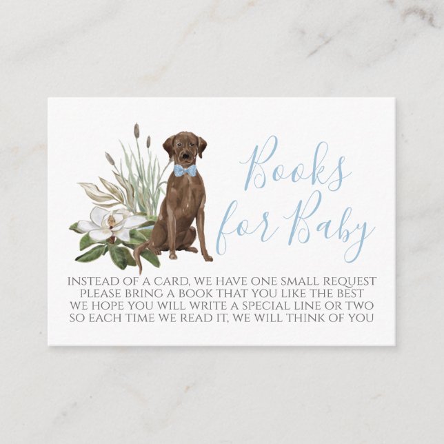 Carte de demande de Baby shower de chien (Devant)