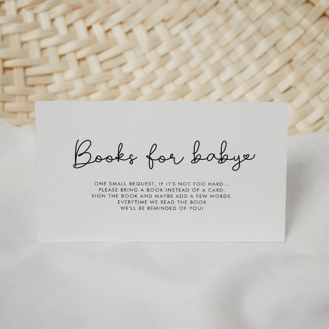 Carte de demande de carnet de baby showers de scri (Créateur téléchargé)