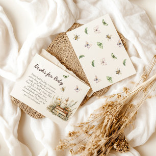 Carte de demande de carnet de Baby showers du chap