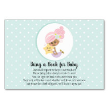 Carte de demande de carnet de sirènes Baby shower